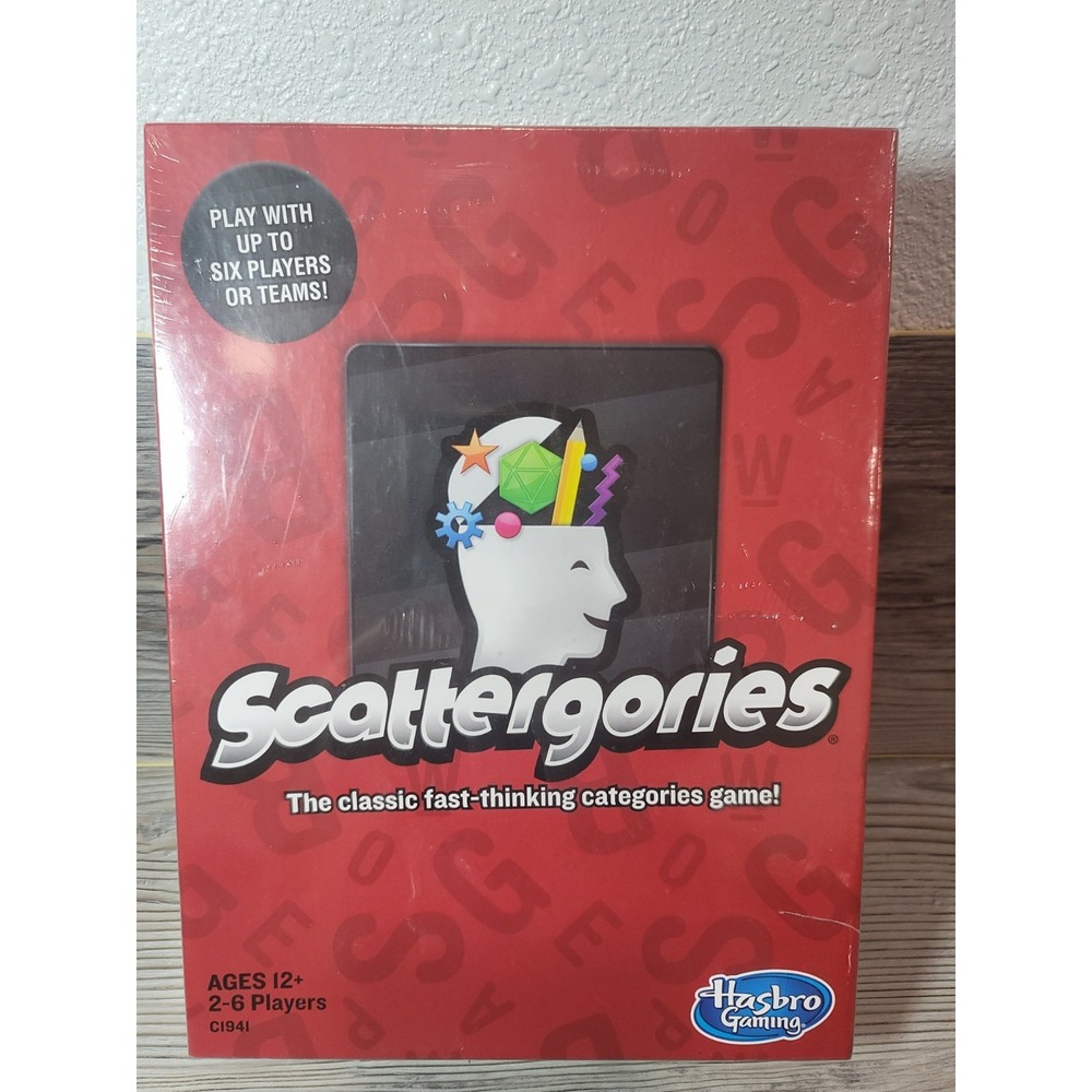 Scattergories Board Game Hasbro Classic Party Game Open Box Sealed/New Contents